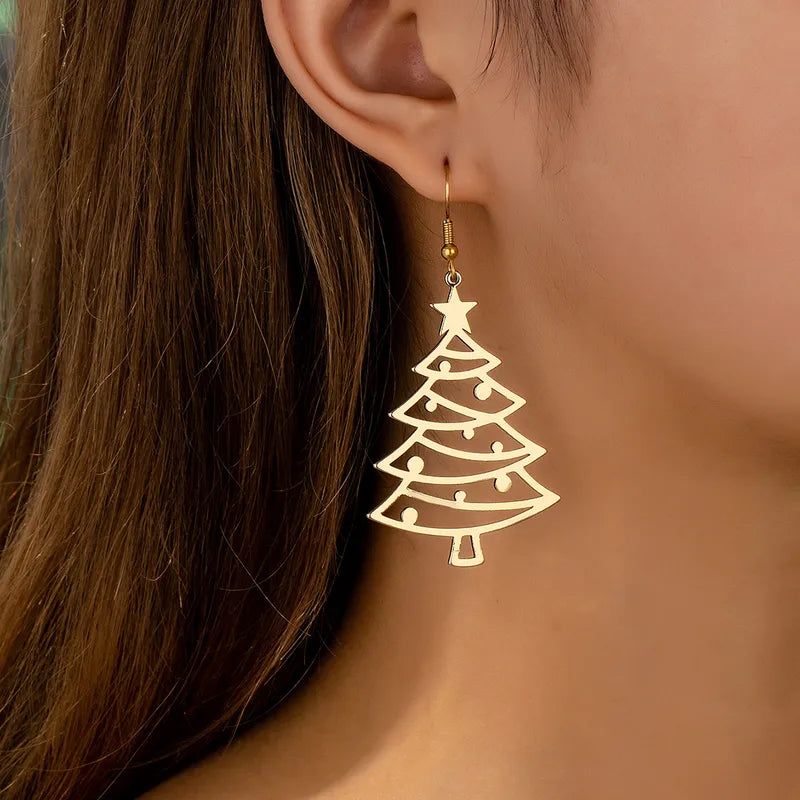 Christmas Tree Earrings - Gold or Silver