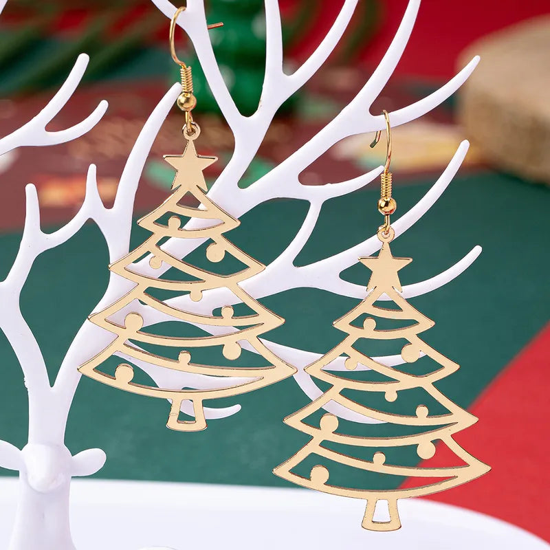 Christmas Tree Earrings - Gold or Silver