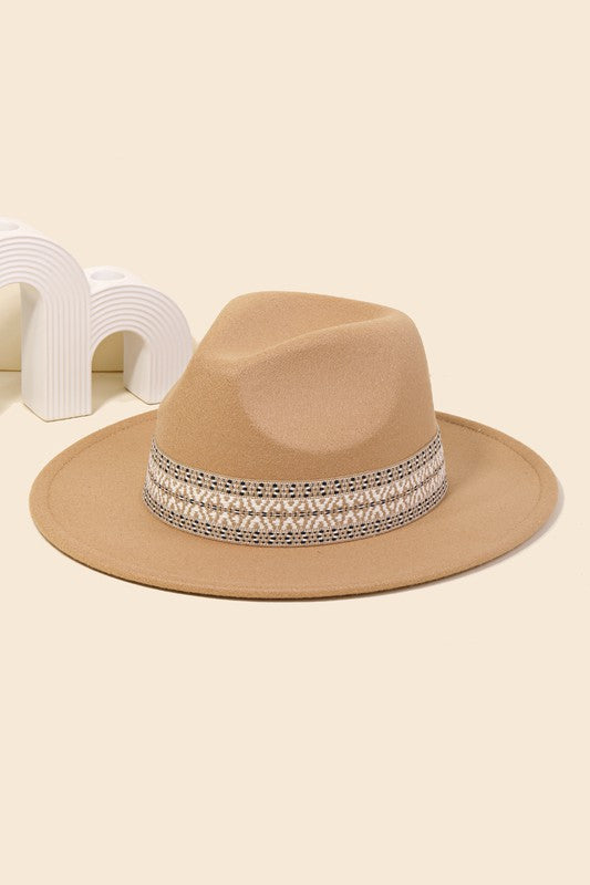 Tribal Strap Fedora Hat