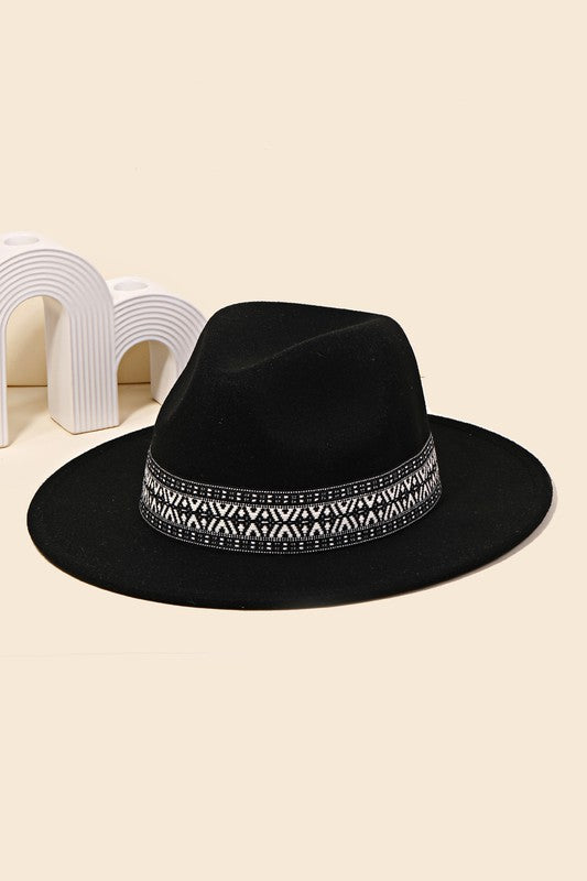 Tribal Strap Fedora Hat