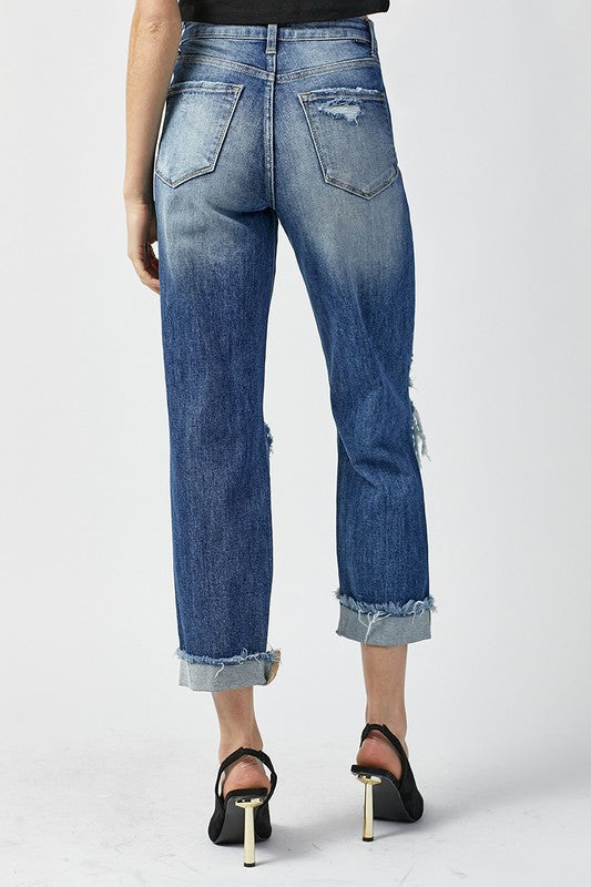 Risen High Rise Boyfriend Jeans