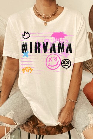 Nirvana Paint Splatter Tee