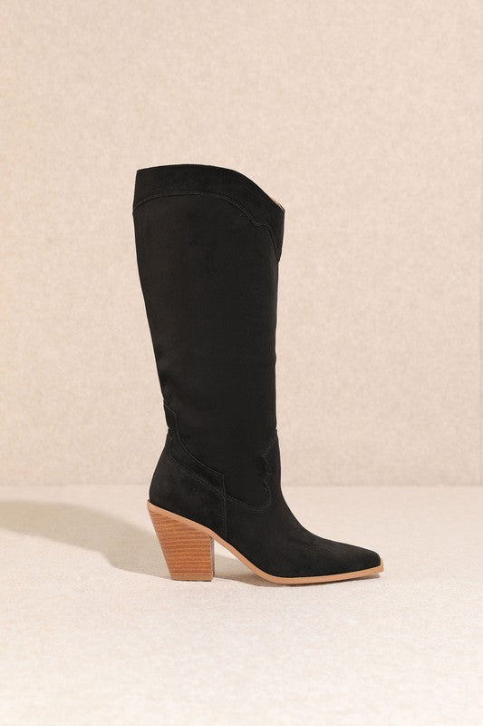 Black Knee High Boots