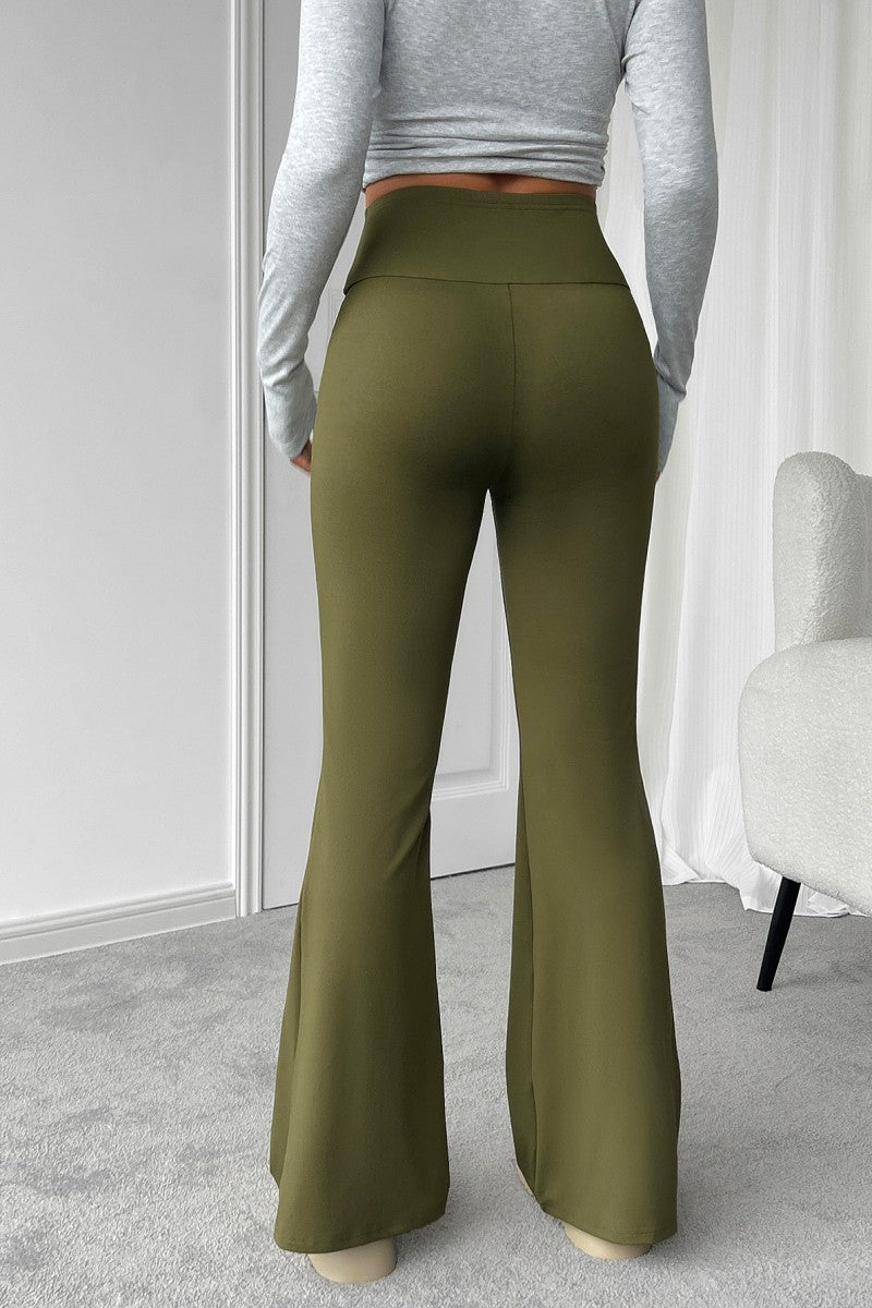 Olive Active Flared Pants