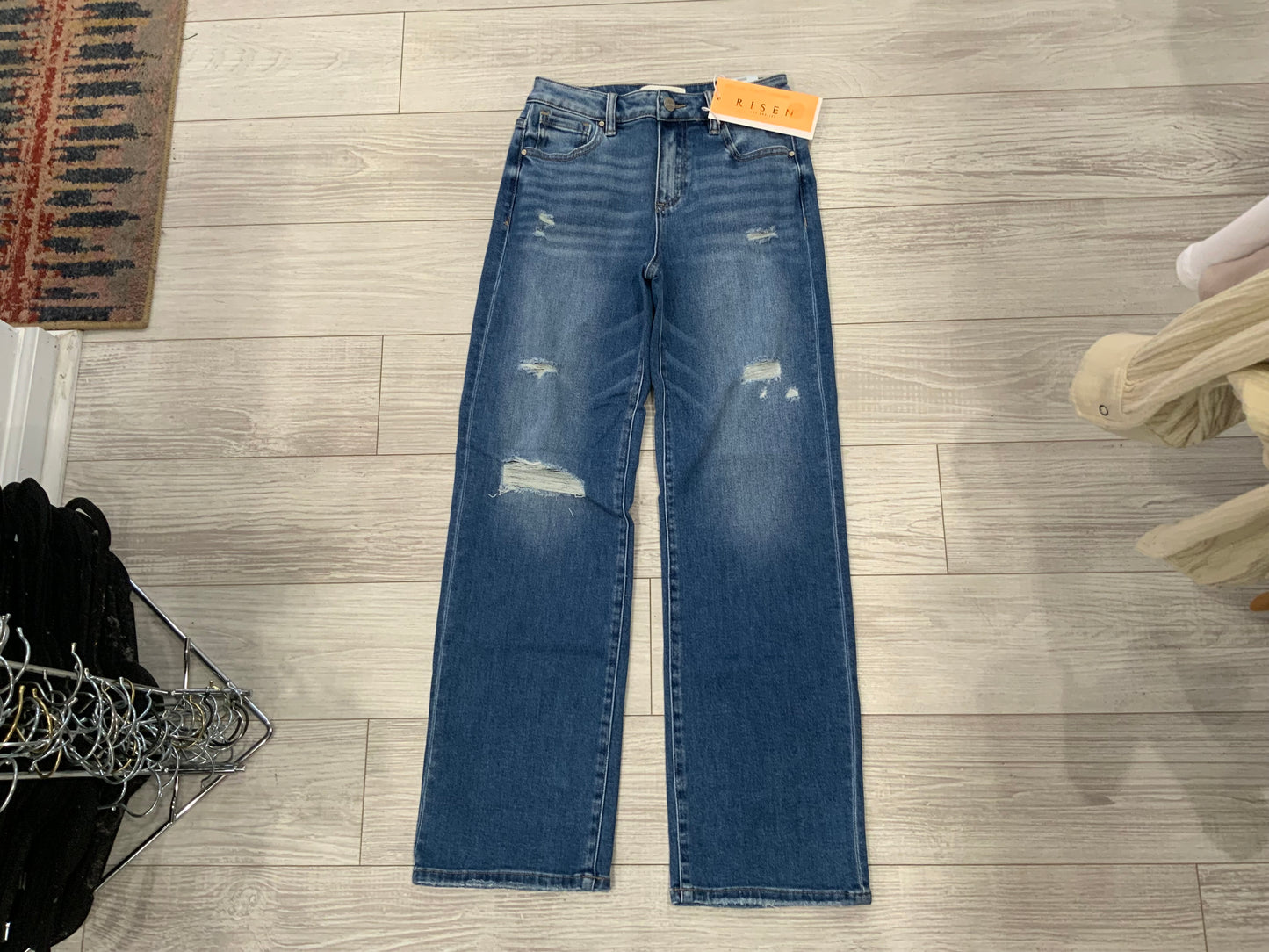 Risen High Rise Ankle Straight