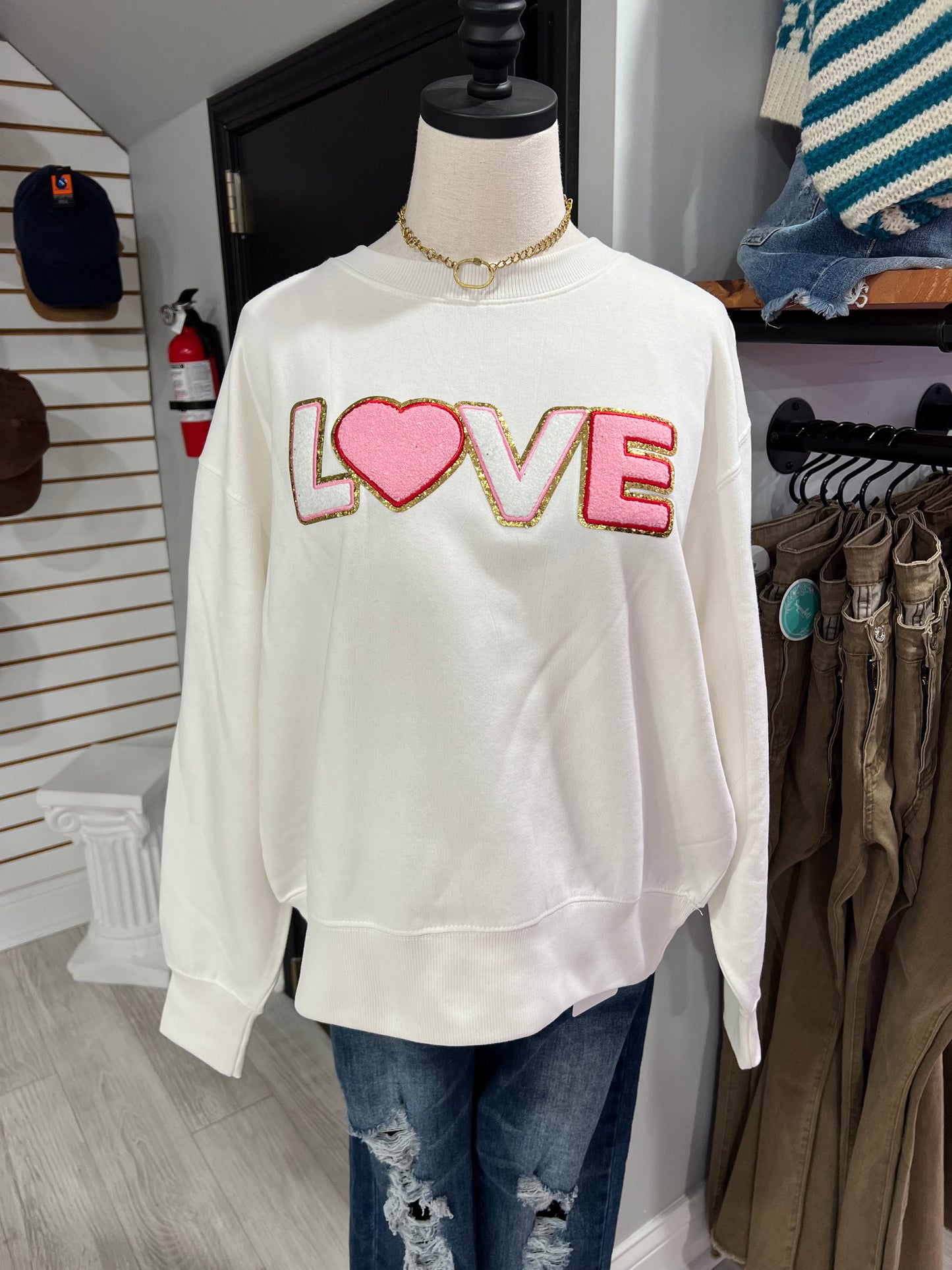 Love Chenielle Paten / Bleaches Linen Crewneck