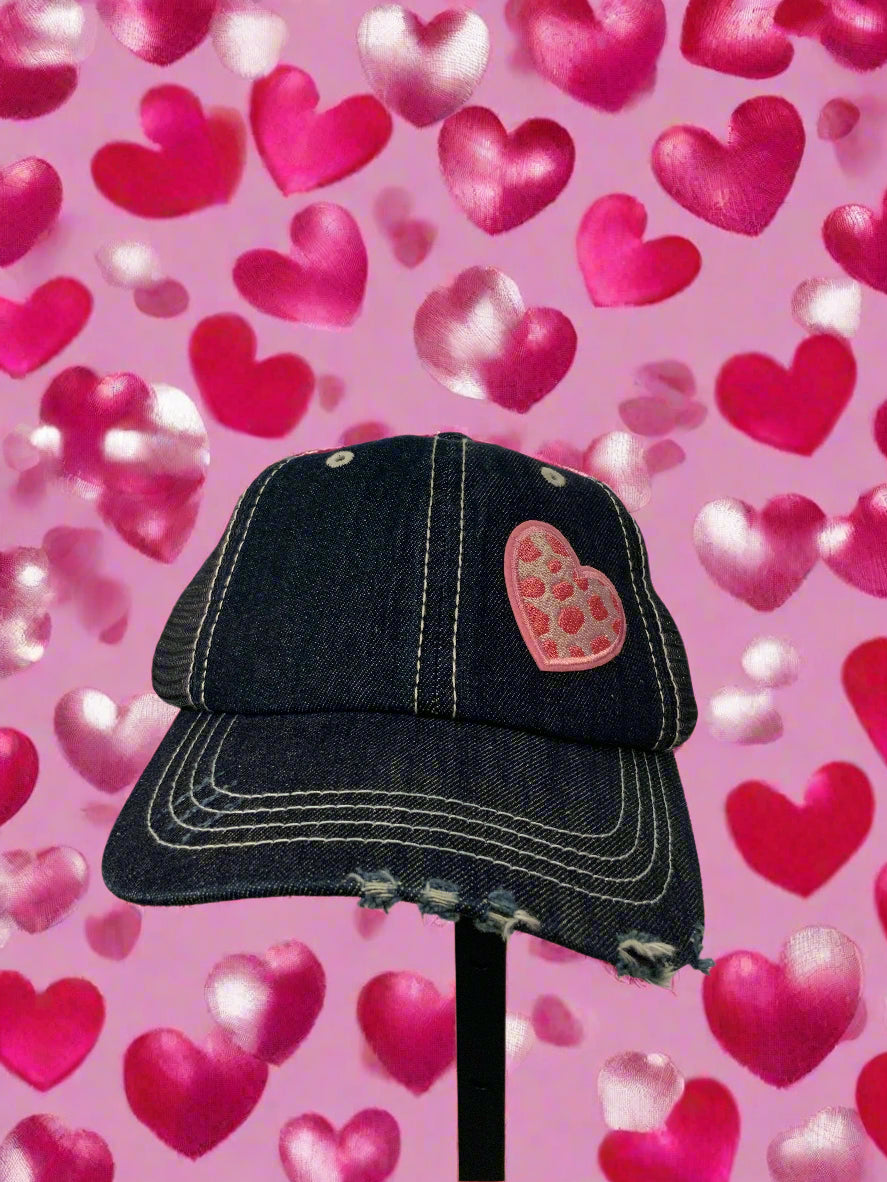 Heart Patch Distressed Hat
