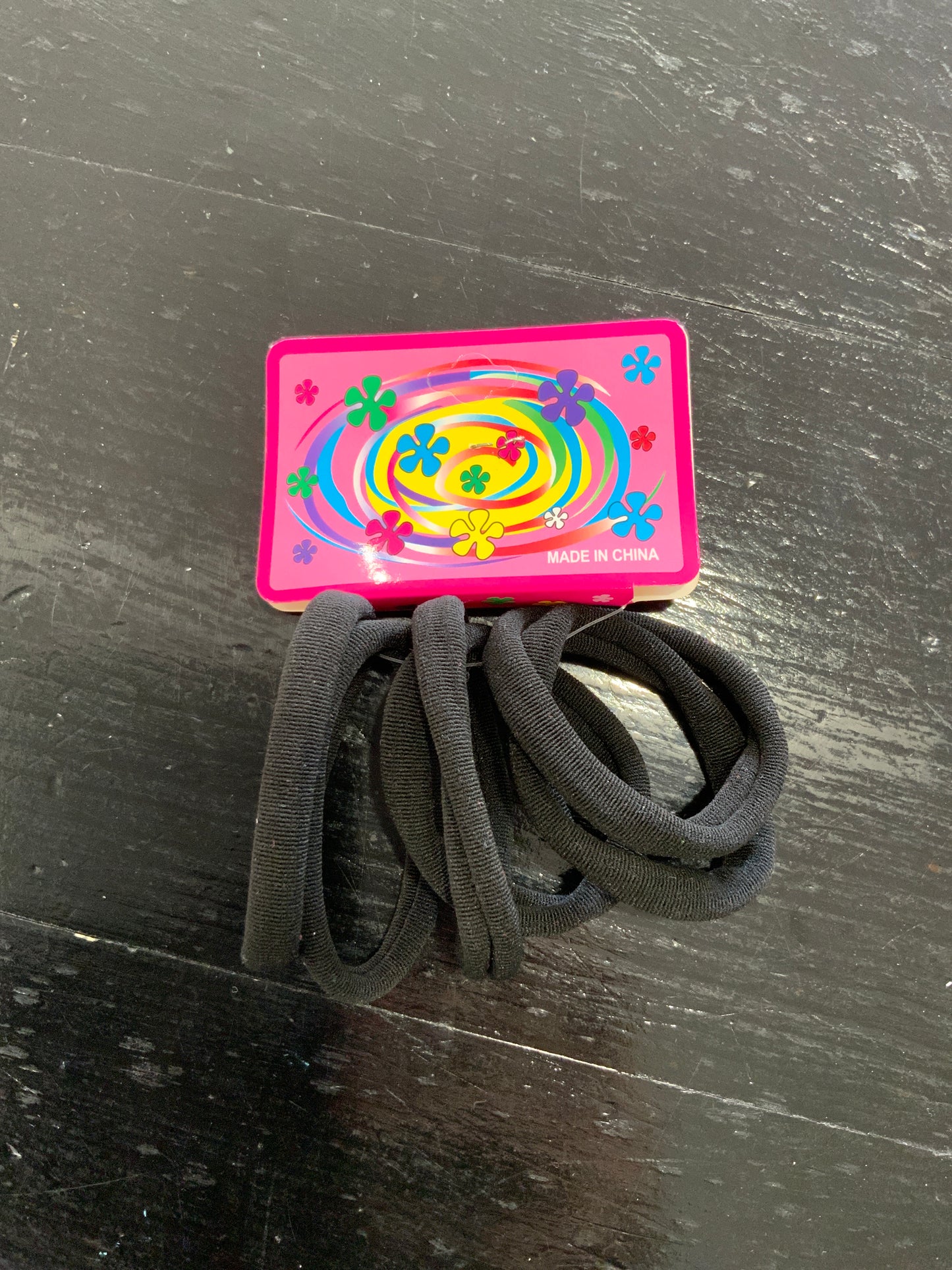 Pack of 5 Black Flat Hair Ties