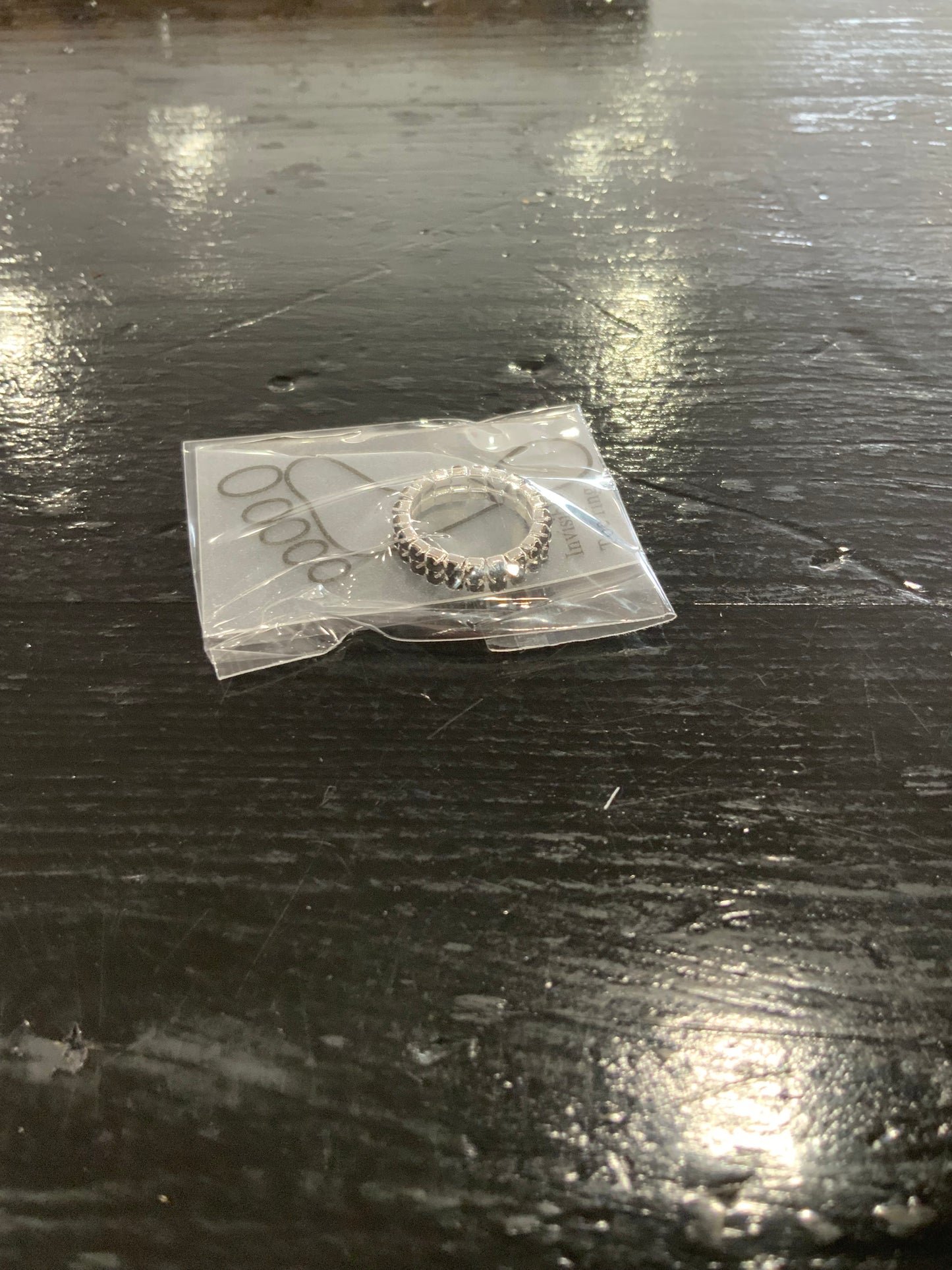 Silver Crystal Toe Ring