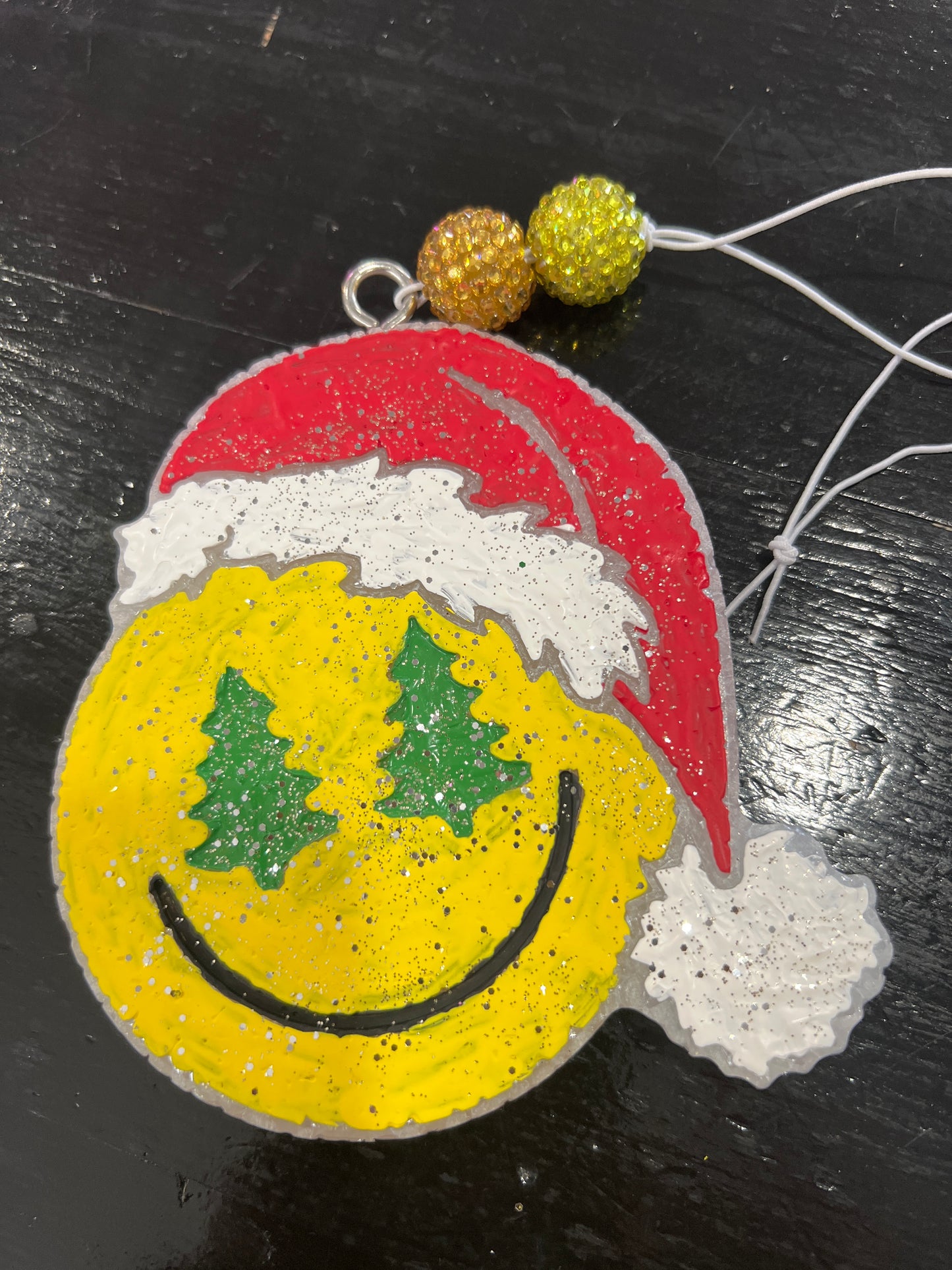 Santa Smiley Car Freshie