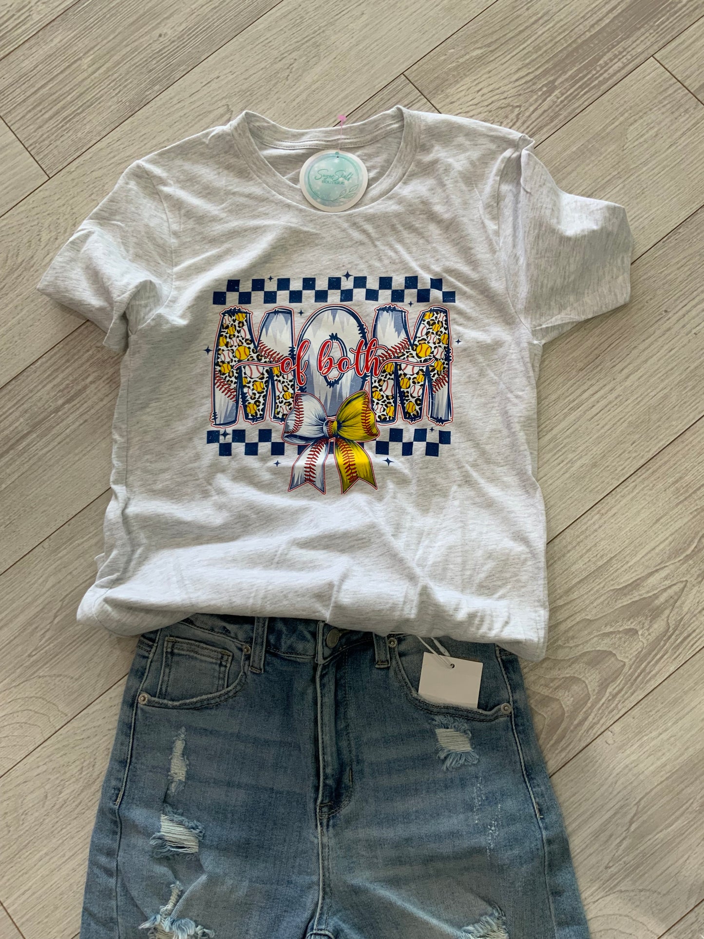Ash Mom Of Both Sports Tee