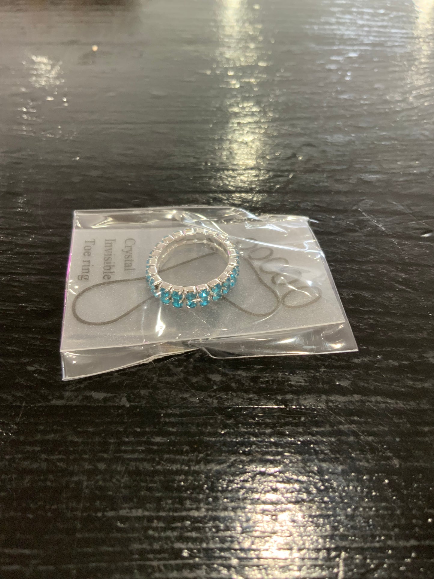 Silver Crystal Toe Ring