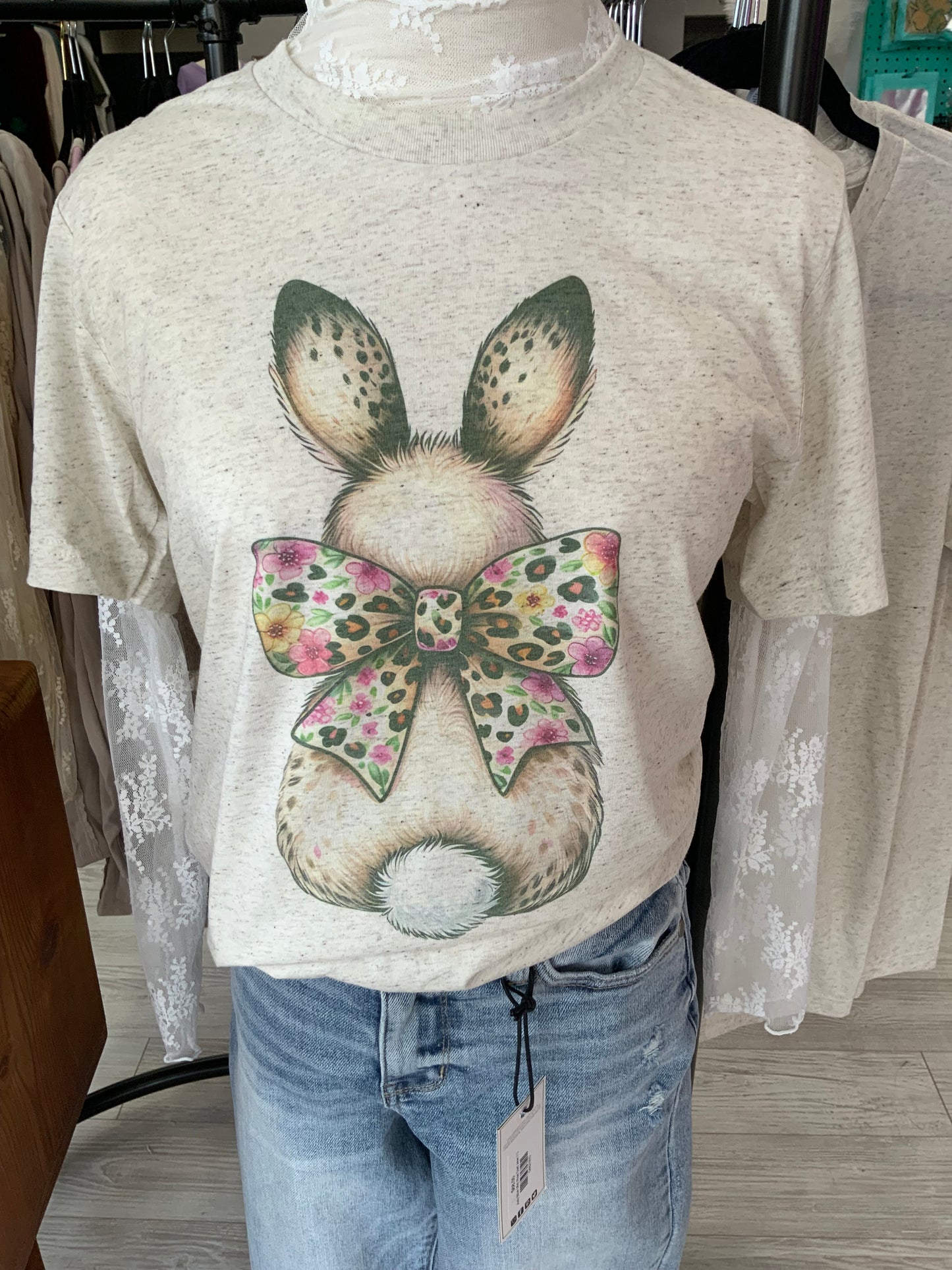 Plus Bunny Bow Tee