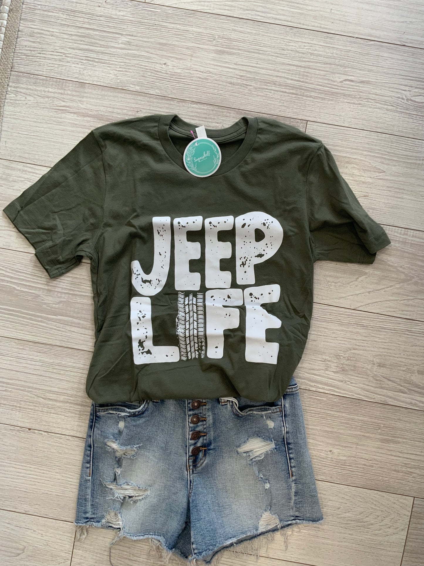 Olive 4X4 Life Tee