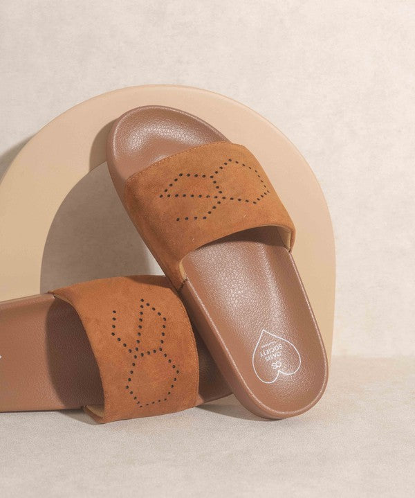 Camel Oasis Society Suede Slides
