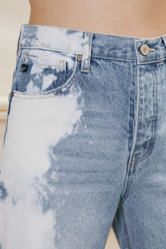 90's Bleached Boyfriend Distressed Kancan Denim