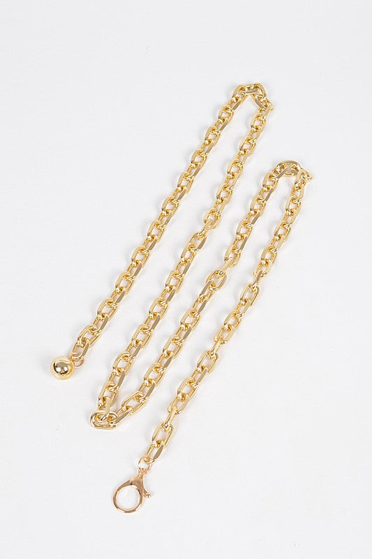 Gold Extra Long Chainlink Belt