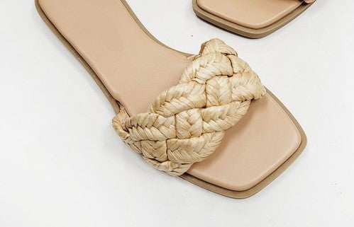 Natural Raffia Twist Slide