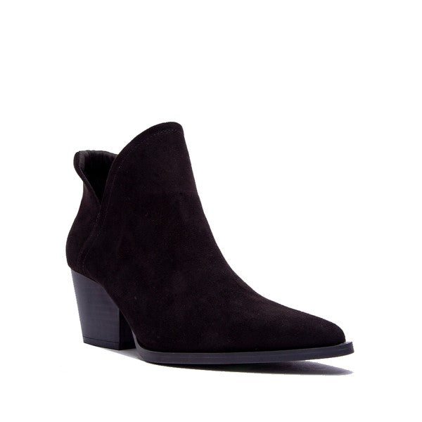 Black Suede Bootie