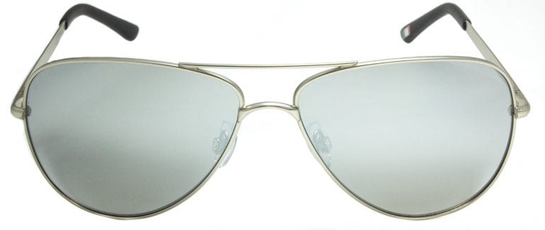Aviator Matte Silver/Silver Mirrored Lens Sunnies 7062-02