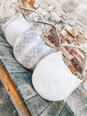 Alaina Boho Snake Beige Crossbody