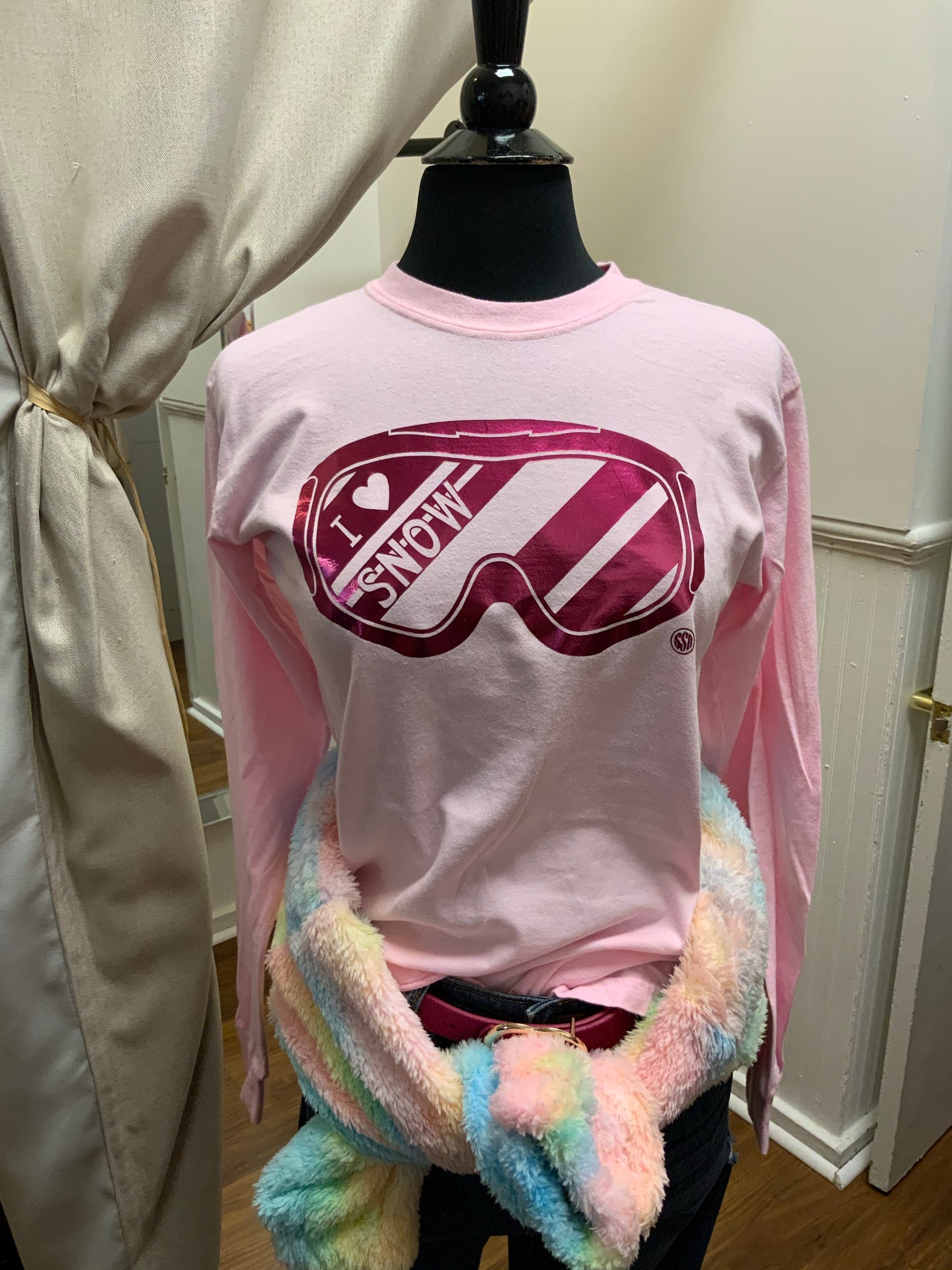 I Love Snow Goggle Tee