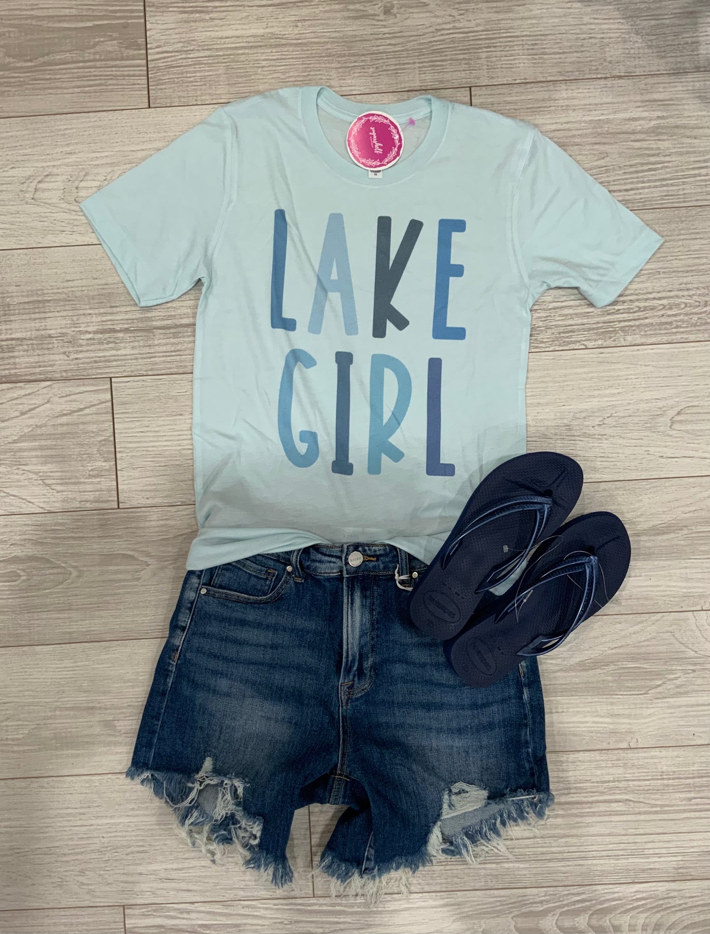 Ice Blue Lake Girl