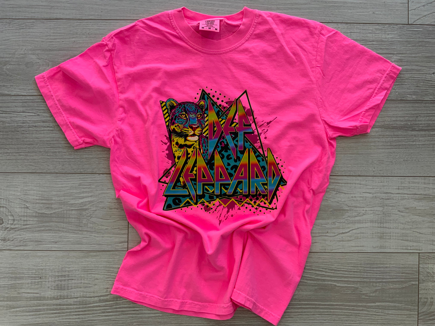 Neon Pink Band Tee