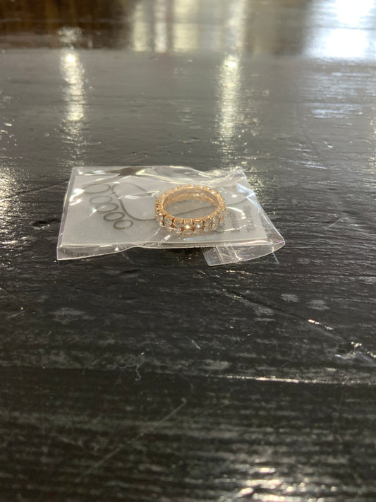 Rose Gold Clear Crystal Toe Ring