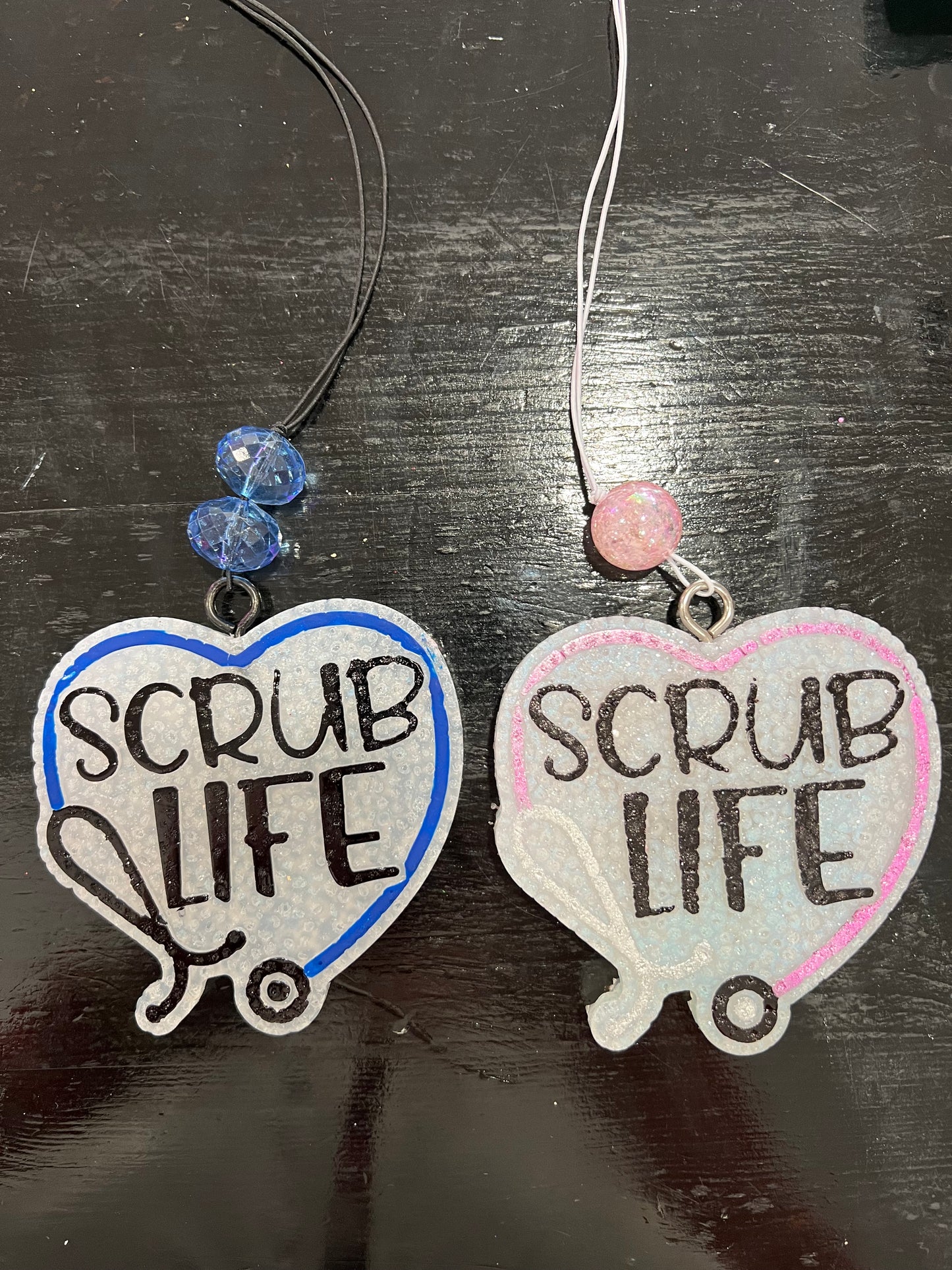 Scrub Life Heart Car Freshie