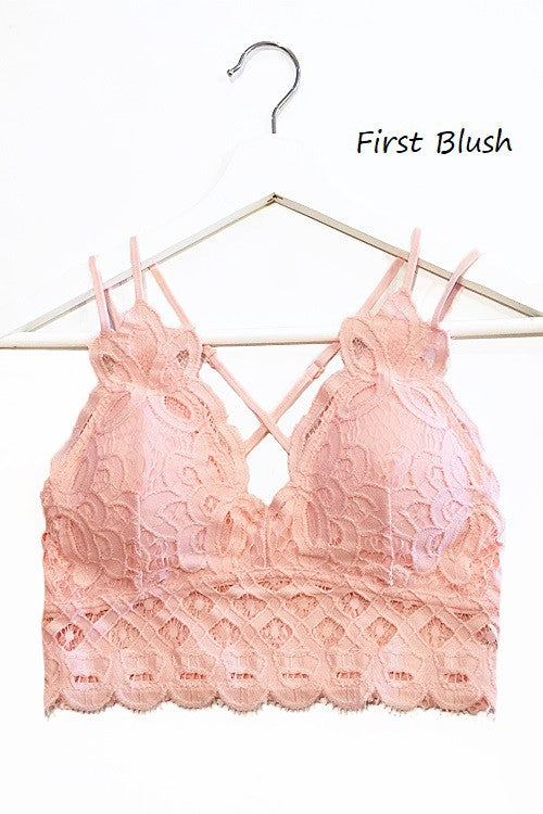 Blush Crochet Lace Bralette