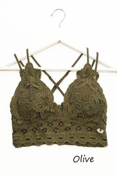 Olive Lace Bralette