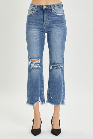 Risen High Rise Distressed Jean