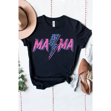 Mama Lightning Bolt Tee