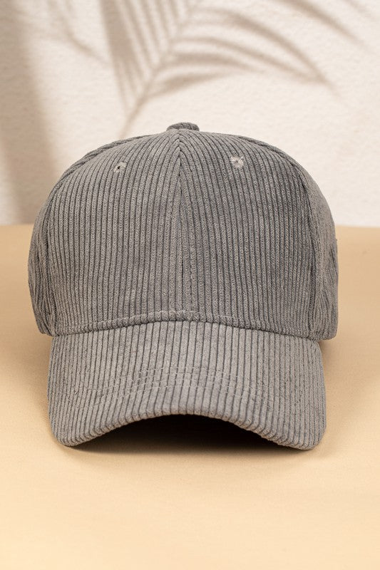 Solid Corduroy Hat