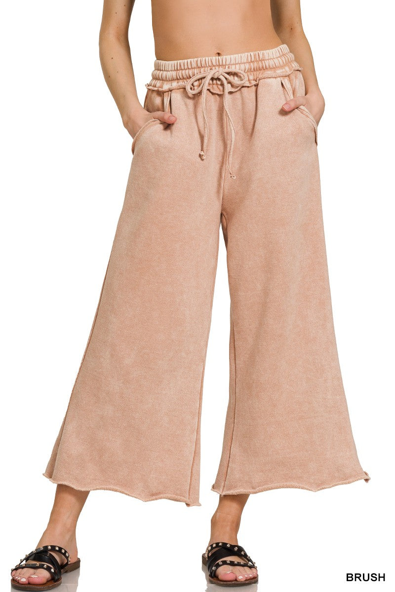 Blush Acid Wash Sweatpant w/ Pockets