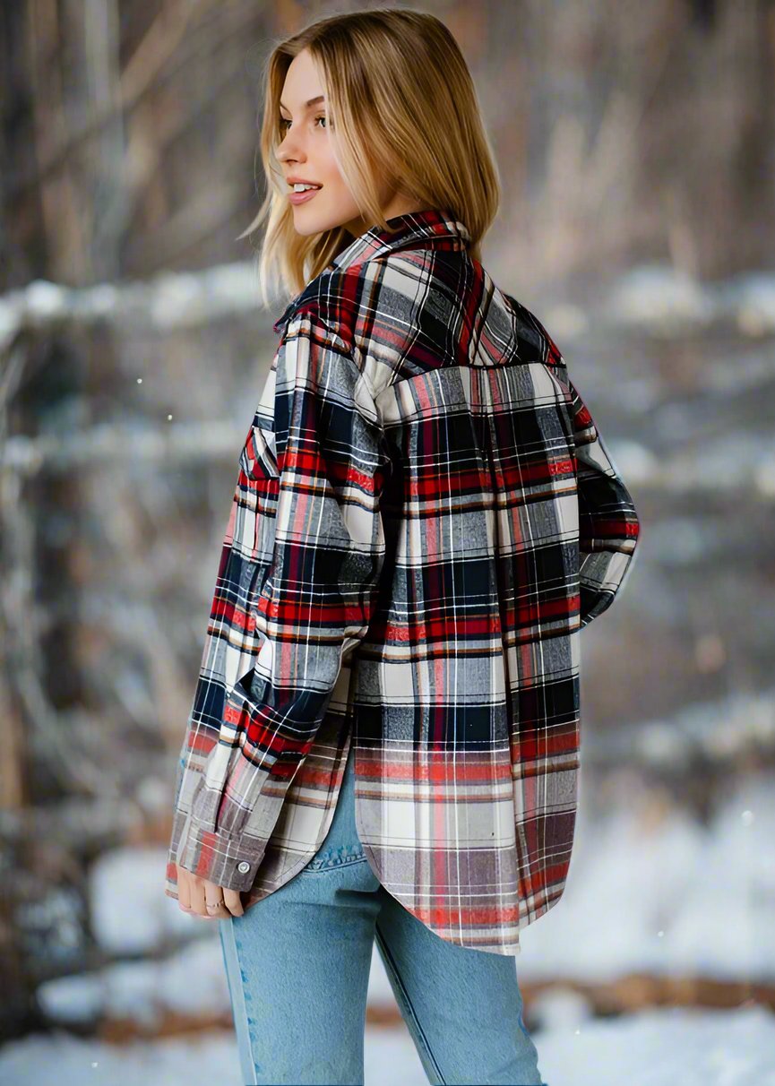 Navy Plaid Flannel