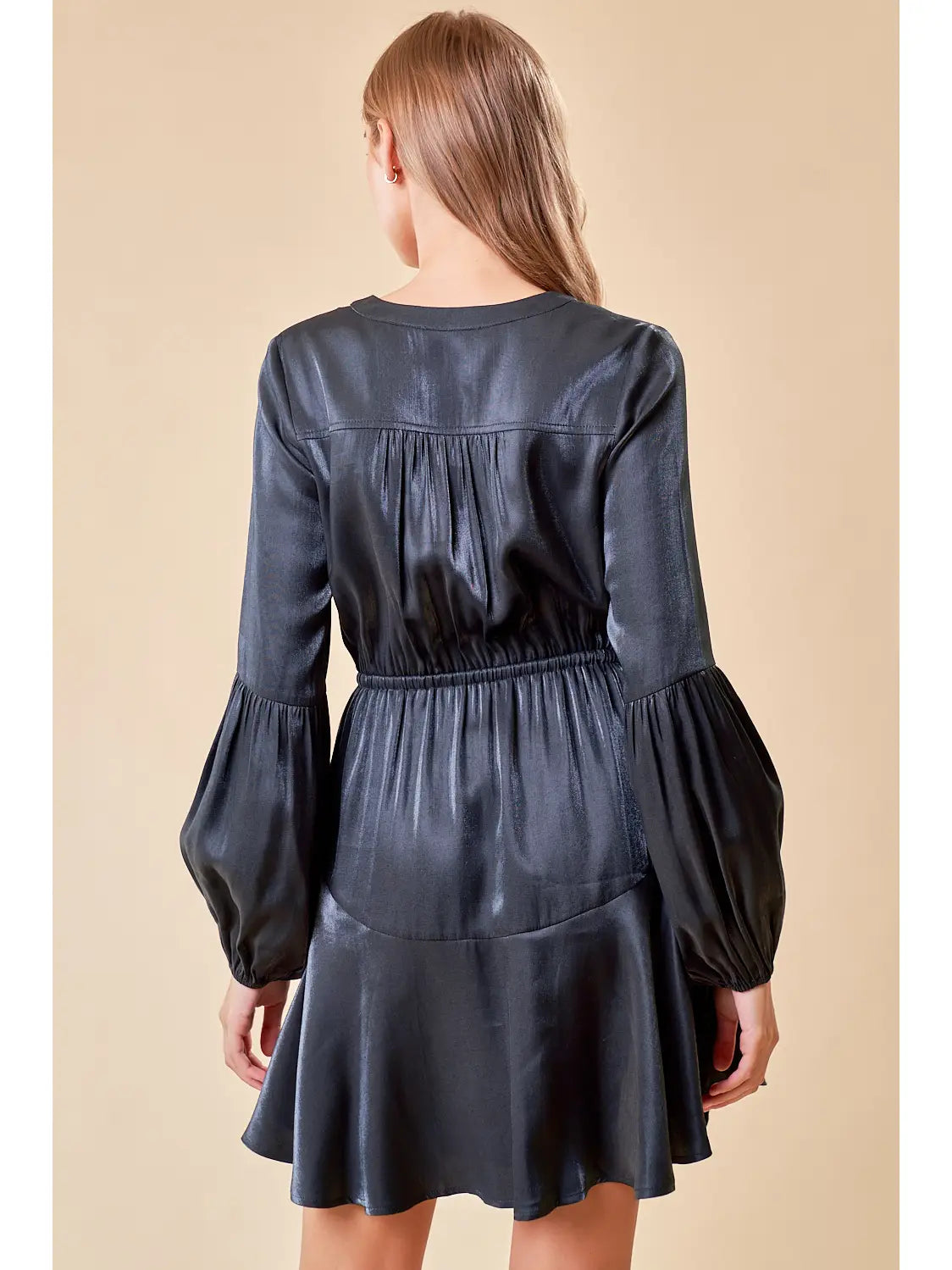Henley Ruffle Mini Dress