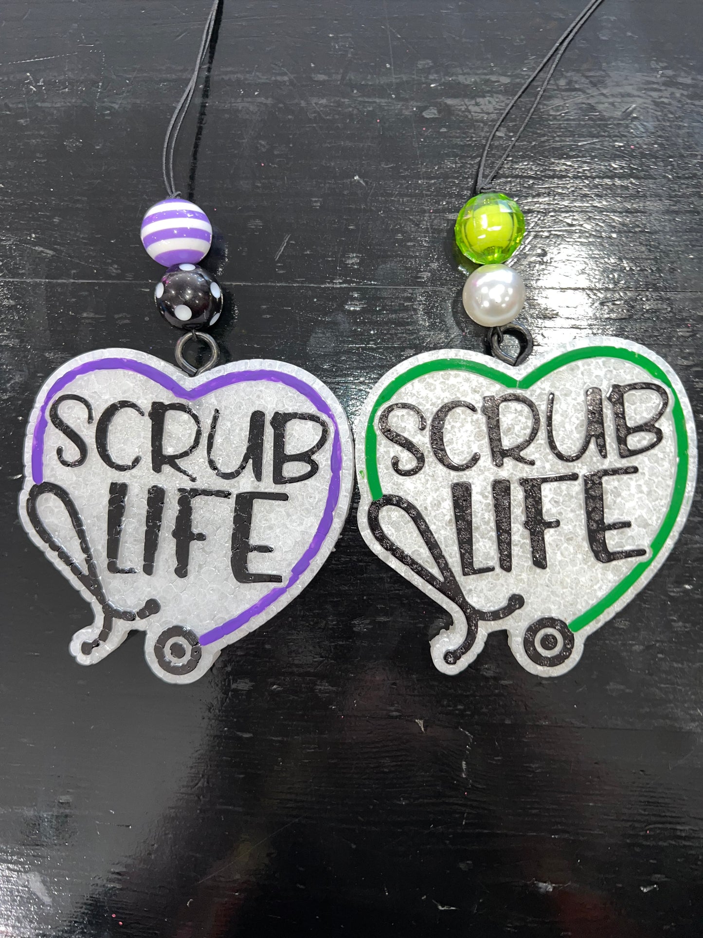 Scrub Life Heart Car Freshie