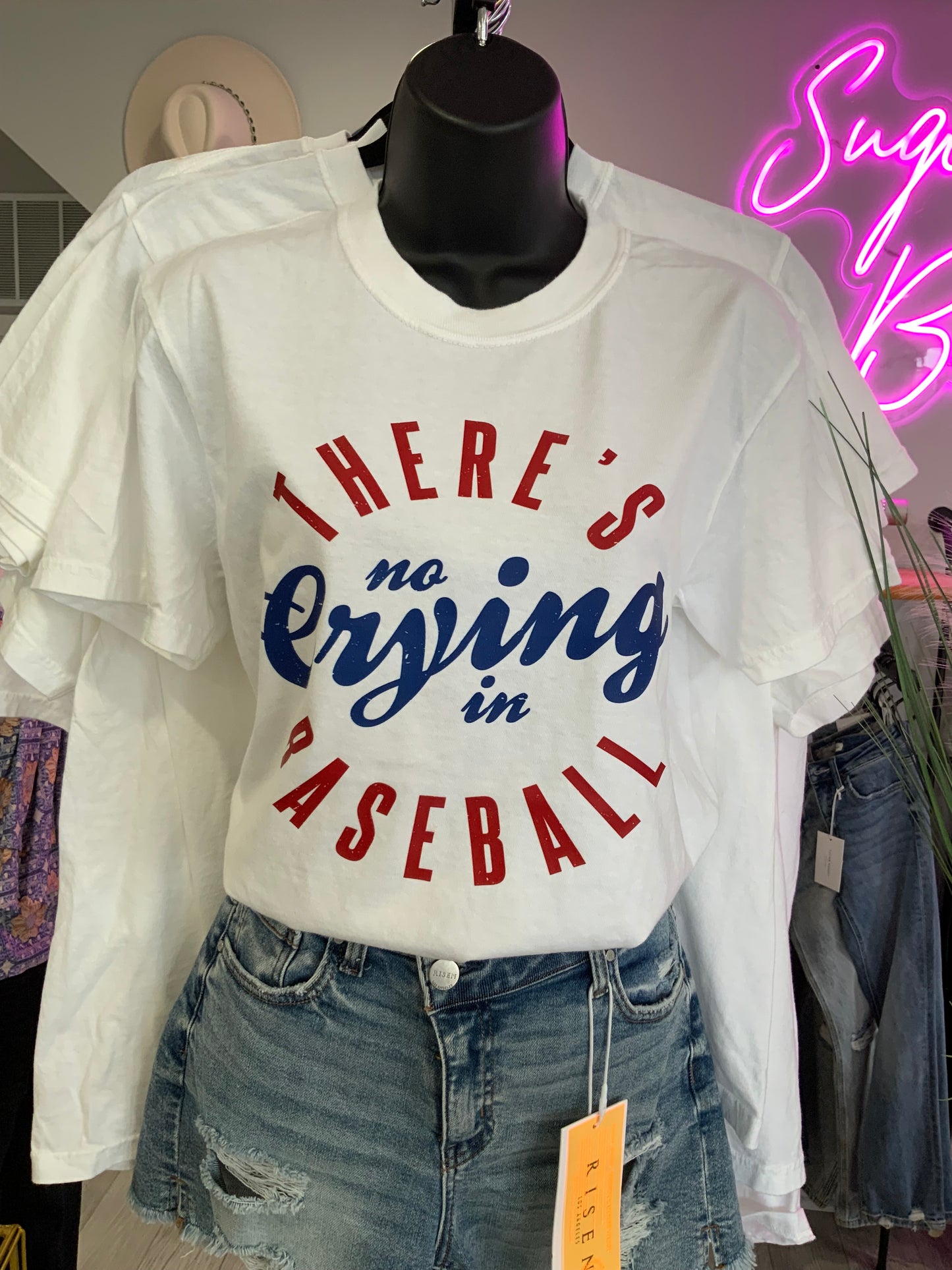 No Crying in Baseball Tee