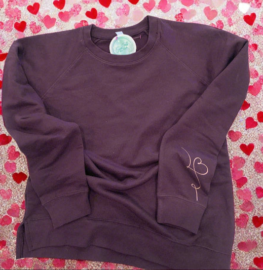 Heart On the Sleeve Crew Neck