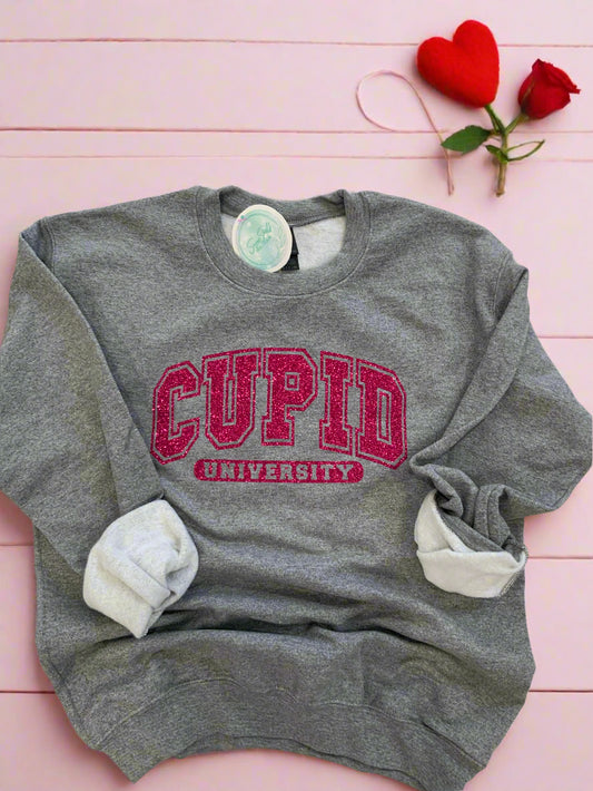 Plus Cupid University Crew Neck