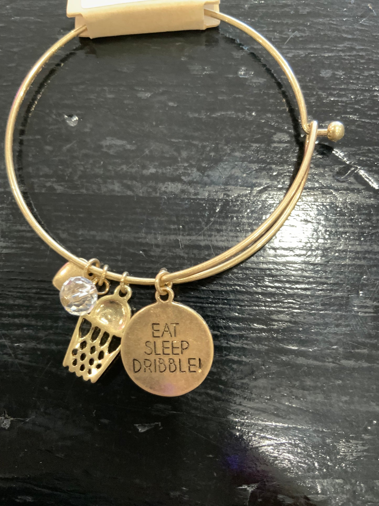 Basketball Bangle Charm Bracelet