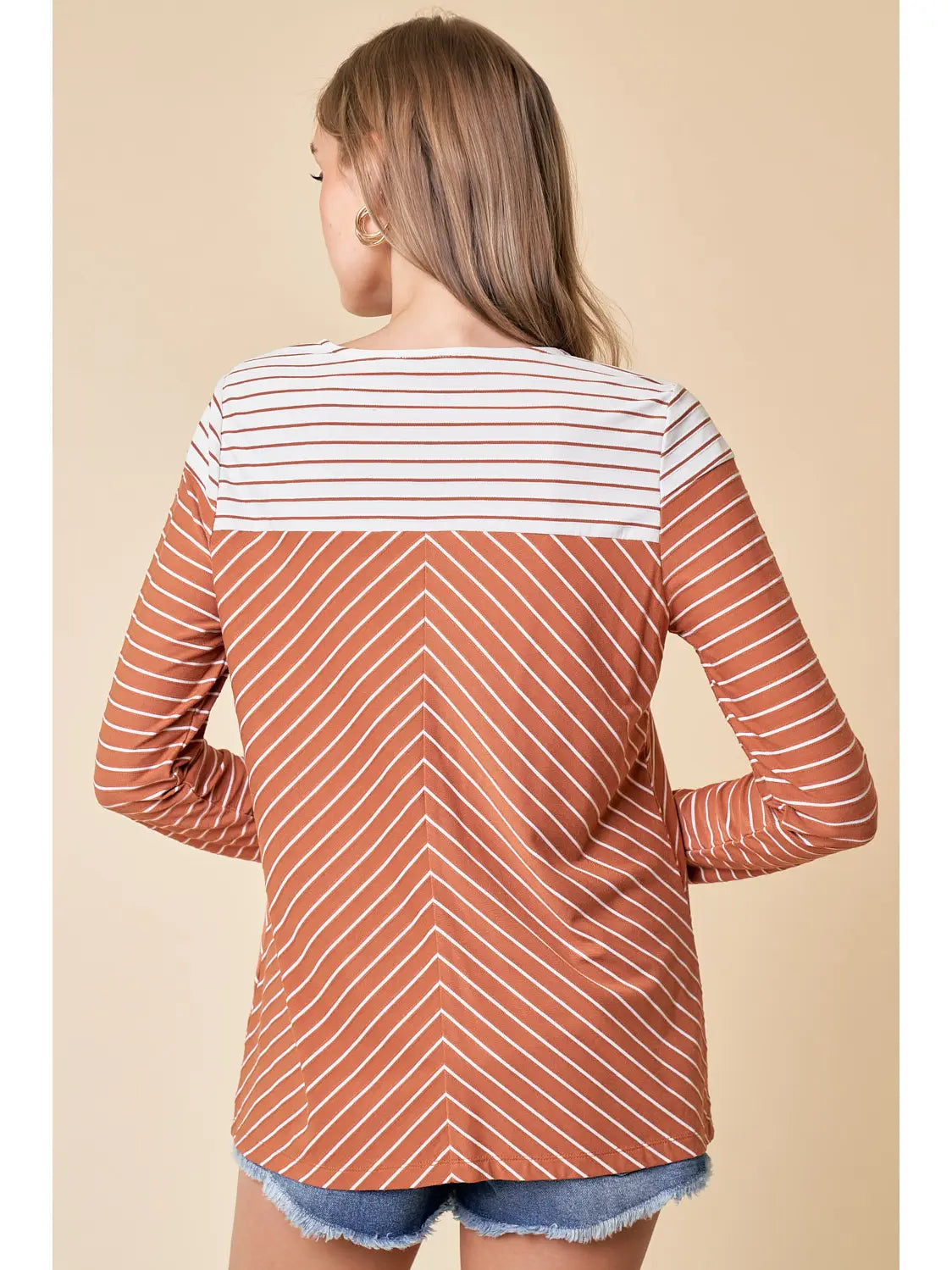 Mixed Stripe Top