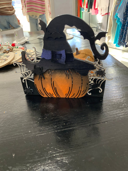 Witch Pumpkin Basket