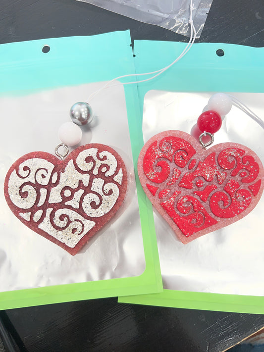 Heart Swirly Car Freshie