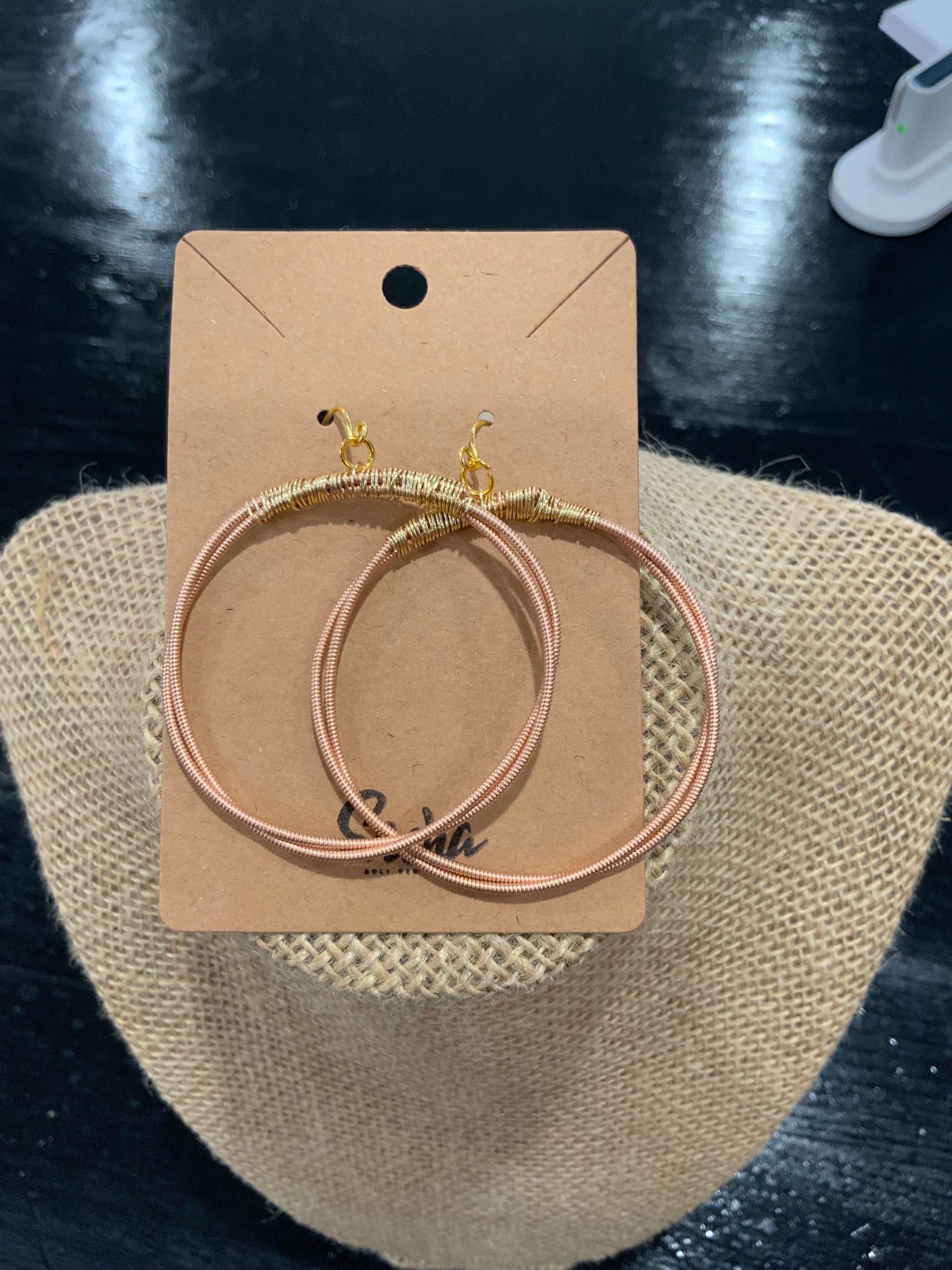 Guitar Strings Hoops by SASHA – Sugar Shelf Boutique