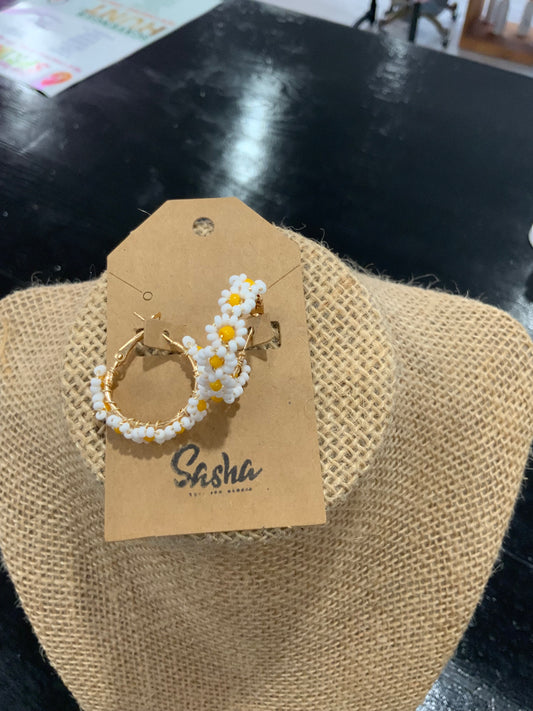 Daisy Beaded Earrings by SASHA