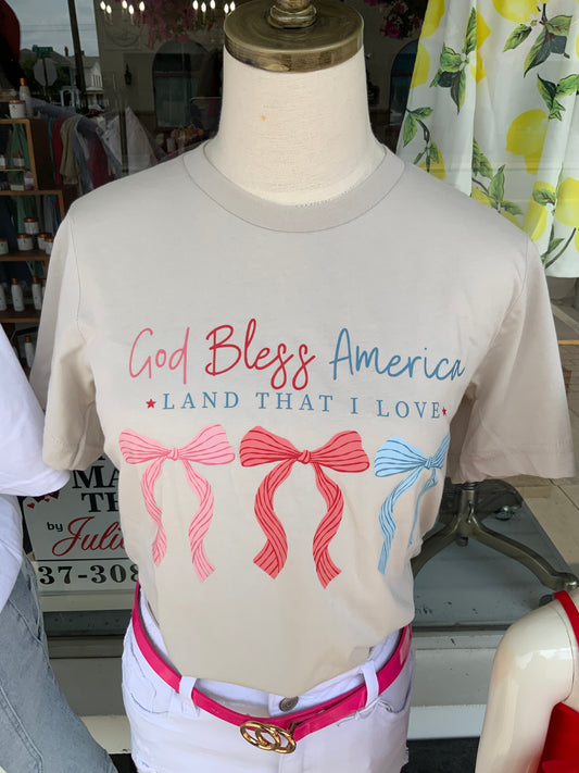 Land That I Love Bow Tee