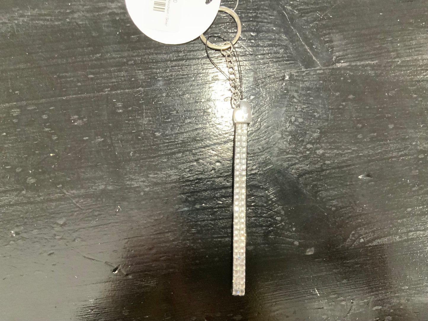 Thin Crystal Studded Keychain
